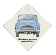 Austin A40 Sport 1951-53 Car Window Hanging Sign